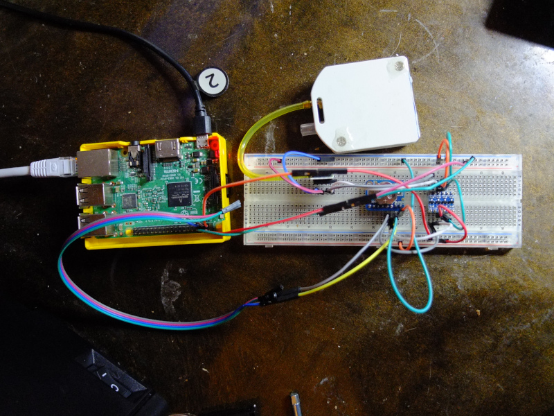 mems infrasound monitor breadboard