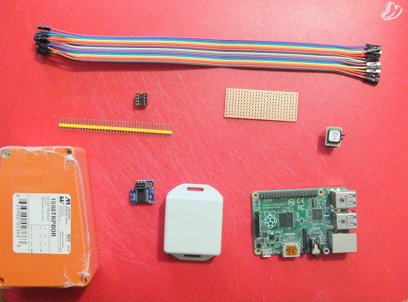 Students building an infrasound monitor